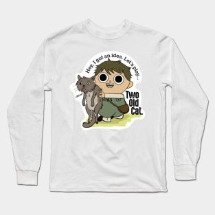 Let_s play _quot_Two Old Cat_quot_ - Greg from Over the Garden Wall Long Sleeve T-Shirt